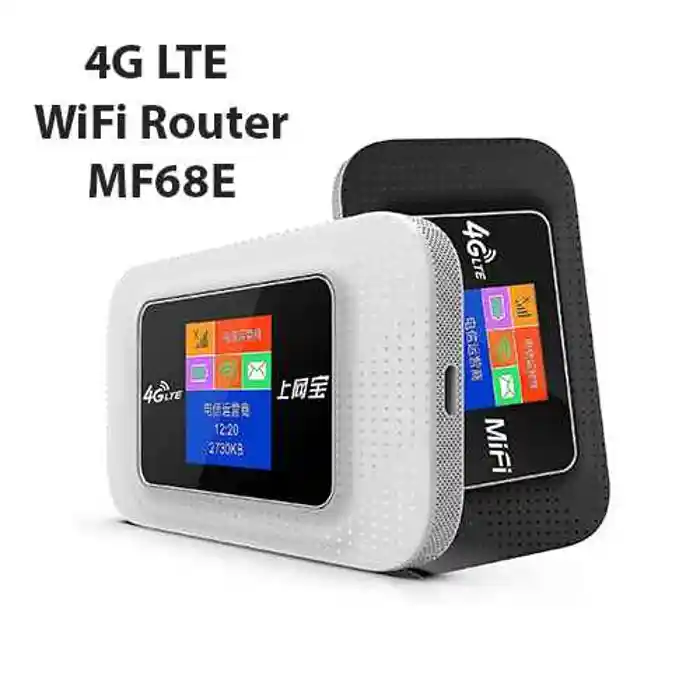 MF68E 4G Portable Pocket Routing Wi-Fi 150Mbps Wireless Routing SIM Plug 3000mAh Color Screen WEP WiF 3000mAh Mobile Data